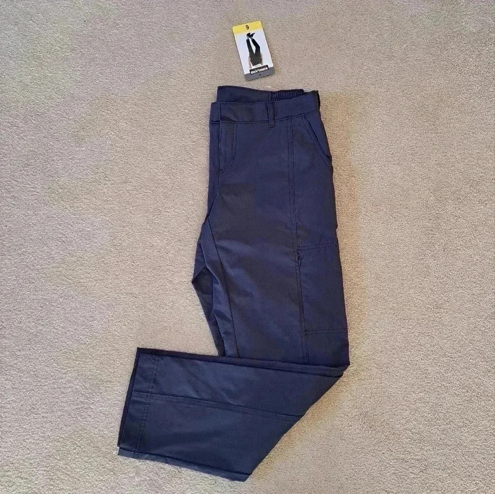 NWT Kirkland Signature Ladies  Travel Pant Blue Size 6 Ankle Length